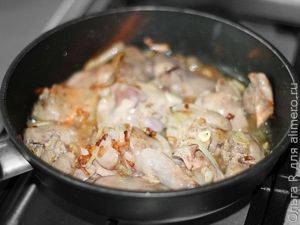 Куриная печень фламбе Куриная печень фламбе