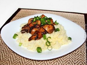 Шампиньоны с кускусом Шампиньоны с кускусом