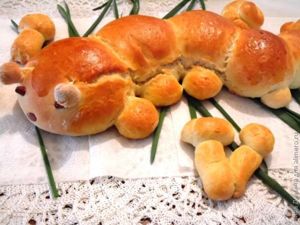 Булочки - гусенички