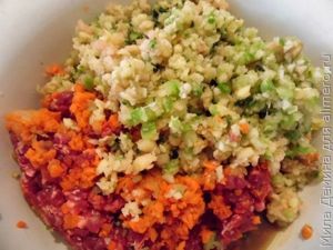 Котлеты с овощами