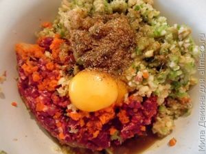 Котлеты с овощами