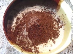 Шоколадная шарлотка