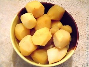 Картофель с колбасой