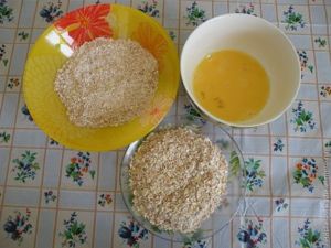 куриное филе в овсяной панировке
