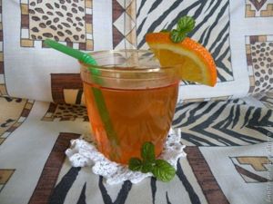Апельсиновый чай с мятой