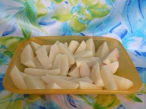Картофель в медово-горчичном соусе