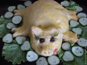 Поросёнок из картофельного пюре