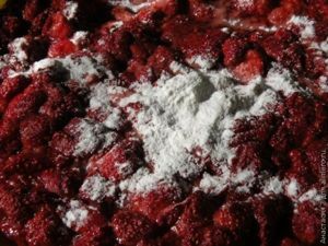 Овсяное печенье с клубникой