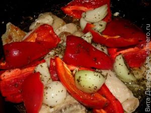 Курица с овощами