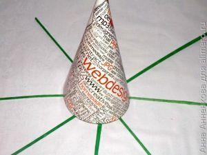 Декоративная плетеная елочка