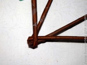 Плетеный подсвечник