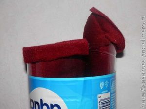 Новогодний сапожок для бутылки шампанского