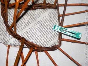 Органайзер из газетных трубочек