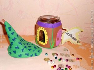 Декор банки фоамираном