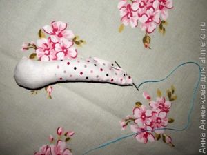 Мишка Соня из текстиля