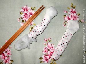 Мишка Соня из текстиля