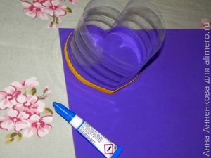 Коробочка-сердце из пластиковой бутылки