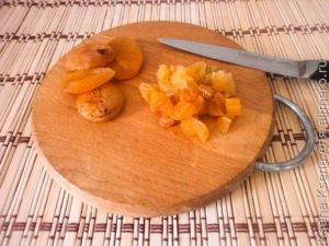 блины с творогом и курагой