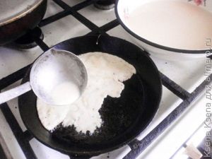 блины с творогом и курагой