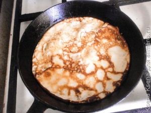блины с творогом и курагой