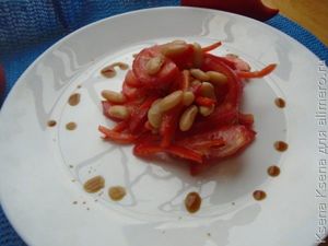 салаи из отварной фасоли