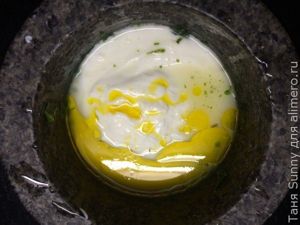 Кёфте из баранины с цацики с мятой