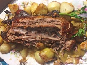Рождественская утка в рукаве с яблоками Рождественская утка в рукаве с яблоками