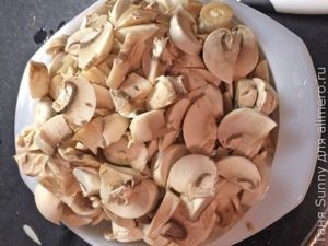 фьюжн - бутерброд с грибами терияки