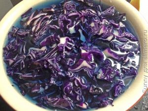 Салат из красной капусты с грейпфрутом