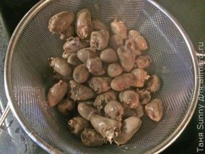 Жаркое из куриных потрошков