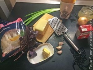 Паста с кальмарами в сливочном соусе