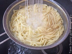 Паста с кальмарами в сливочном соусе