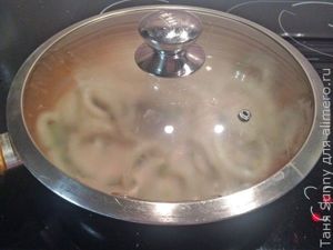 Паста с кальмарами в сливочном соусе
