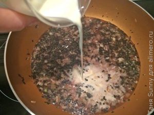 Паста с кальмарами в сливочном соусе