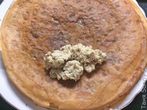Блинчики с мясом лёгкие