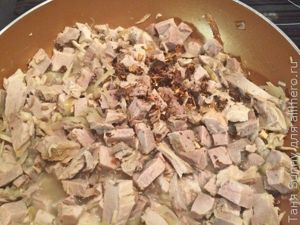 Блинчики с мясом лёгкие