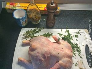 Курица в духовке с картошкой