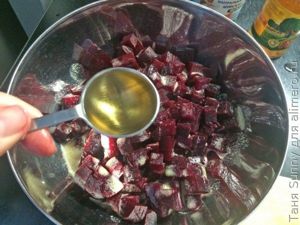 Салат из свёклы с орехами