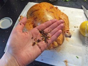 Лимонный цыплёнок с кукурузным пюре