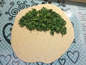Кутабы с зеленью ржаные