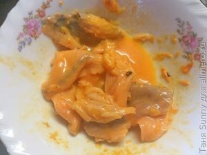 Севиче из лосося в облепиховом соусе
