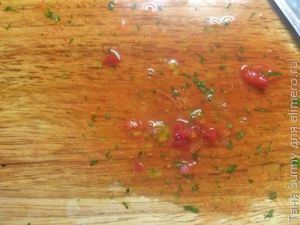 Салат из перца гриль и чечевицы