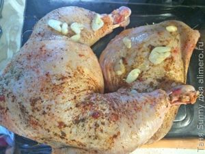 Жареные куриные окорочка по-грузински