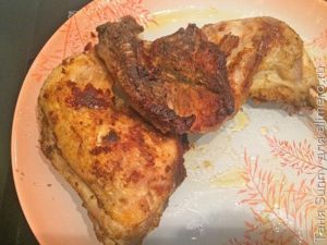 Жареные куриные окорочка по-грузински
