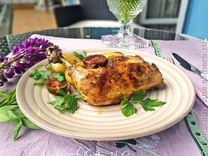 Жареные куриные окорочка по-грузински