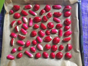 Горячий салат из редиса