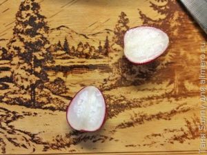 Горячий салат из редиса