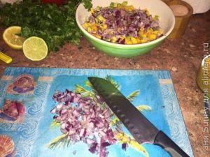 Соус сальса из манго