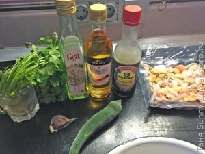 быстрая еда дома - фунчоза с морепродуктами