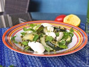 Салат из кабачков со сливочным сыром